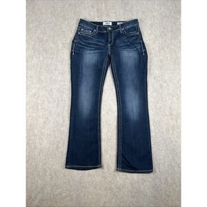 Buckle Daytrip Jeans Womens 28R Dark Wash Mila Bootcut Blue Stretch Denim Boho